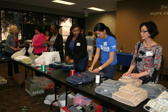 United Way's Women in Philanthropy collects towels for Sacramento foster youth