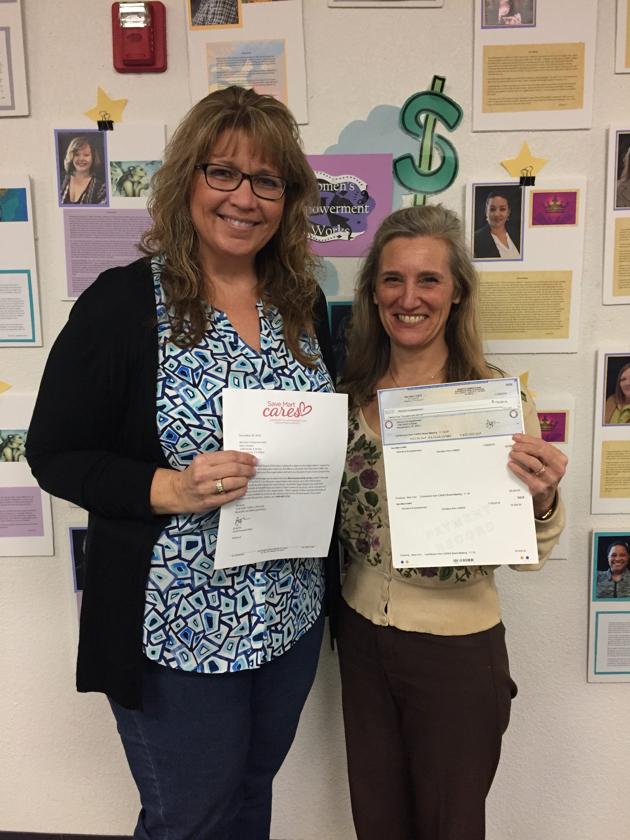 Women’s Empowerment Receives $25K From Save Mart CARES